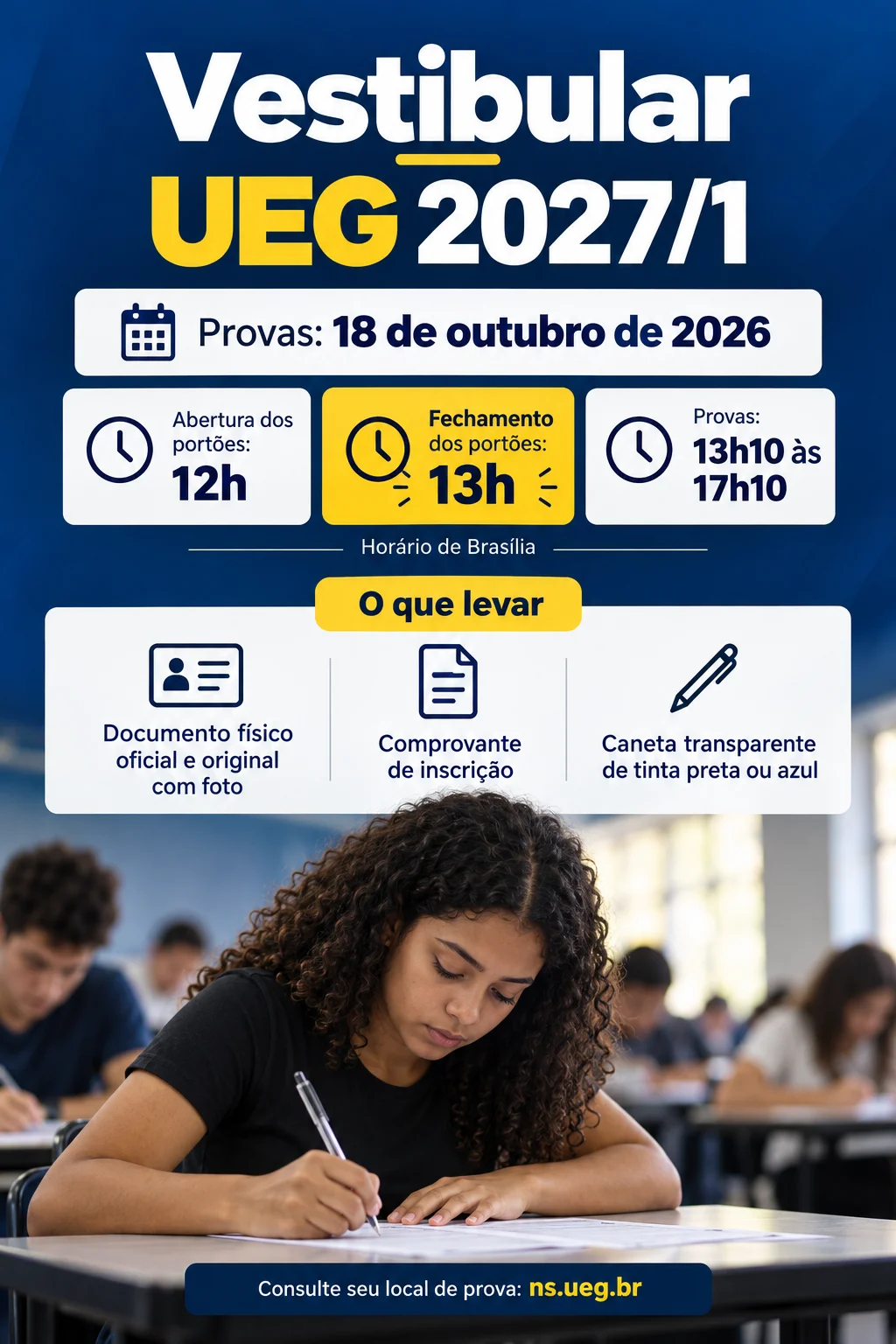 Vestibular UEG 2027 (Imagem IA)